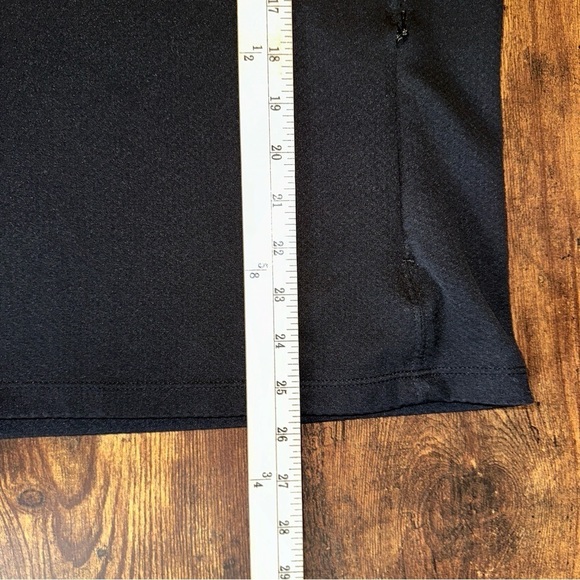 Nike Fit Dry Half Zip Mock Neck Sweatshirt Black Athletic Pullover Size Large - Picture 12 of 12